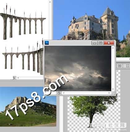 photoshop设计合成恐怖的山丘城堡2
