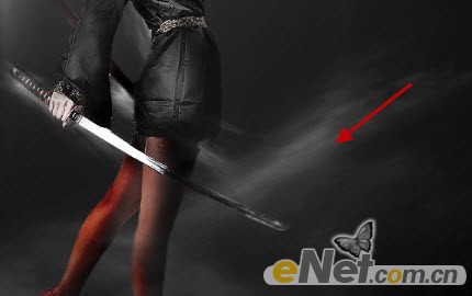 photoshop将美女图片合成制作出超酷的火焰武士23