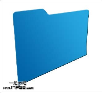 用photoshop的钢笔与图层样式制作出一个蓝色文件夹图标效果5