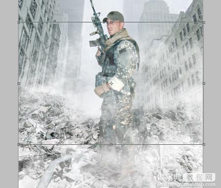 在Photoshop中制作超酷的军事惊悚片场景海报15