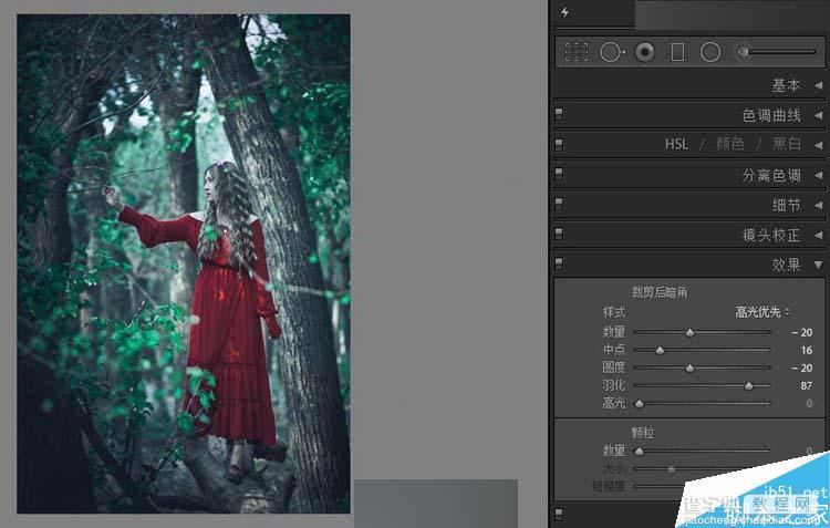 Photoshop调出唯美的森林人像童话梦境效果9