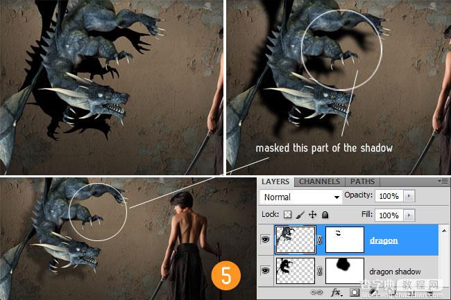 PhotoShop合成制作出一张立体的龙幻想风格壁纸教程6