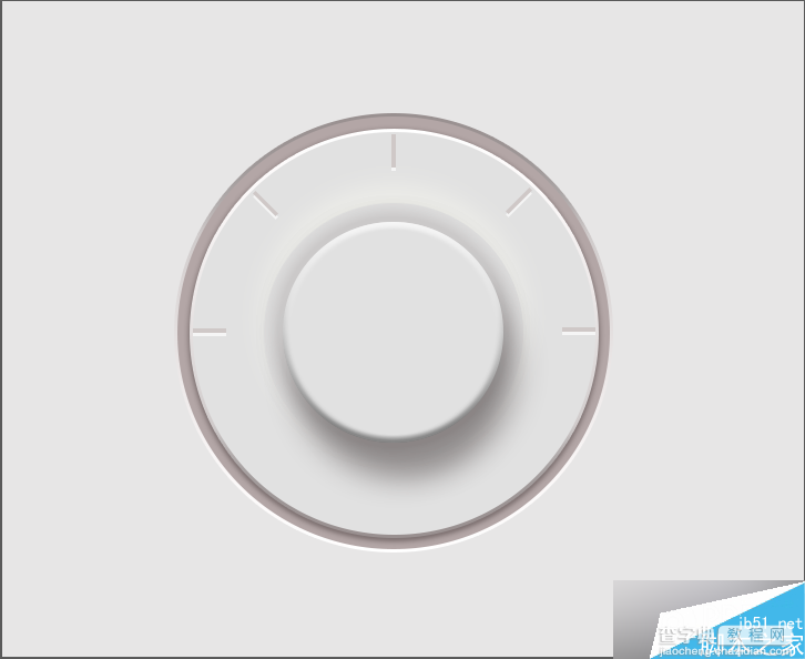PS鼠绘一个超简洁的白色音乐控制旋钮29