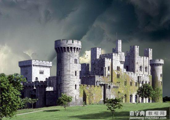 Photoshop照片合成 恐怖城堡教程5