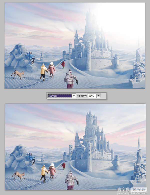 photoshop将荒漠场景打造出迪士尼风格的雪景图87