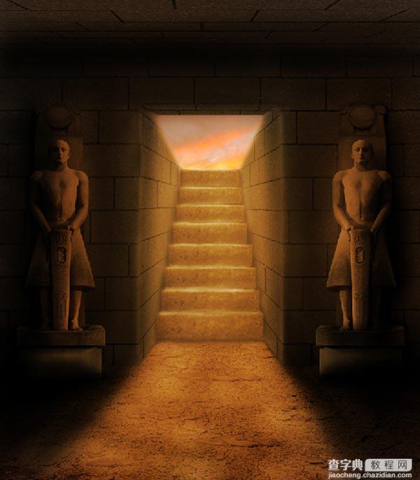 教你用PS合成5000年前古老神秘的埃及古墓25