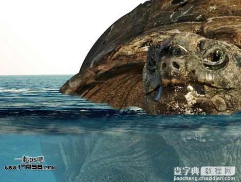 photoshop合成制作海龟岛­自然场景17