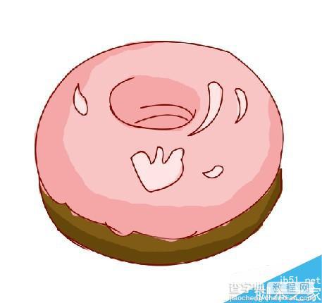 用Photoshop绘制萌萌哒的草莓甜甜圈5