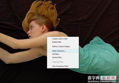 PS创意合成缠着藤蔓飞行的美女7