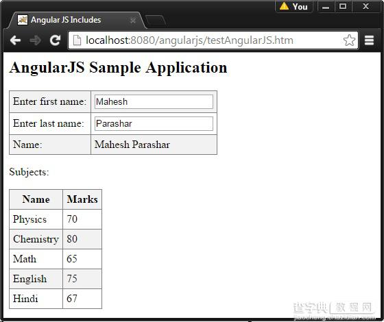 使用AngularJS来实现HTML页面嵌套的方法1
