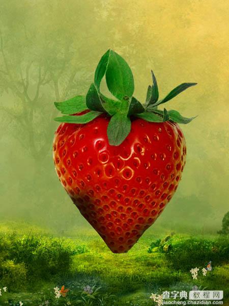 photoshop合成制作出非常可爱的红色草莓小房子7