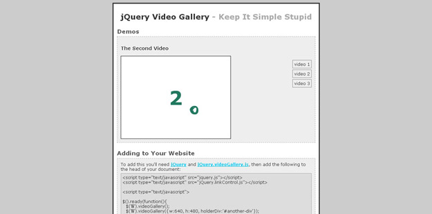 推荐10个2014年最佳的jQuery视频插件9