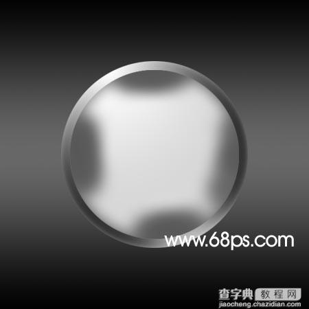 Photoshop 黑白水晶按钮制作教程8