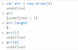 Javascript学习笔记之数组的构造函数1
