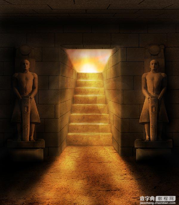 教你用PS合成5000年前古老神秘的埃及古墓1