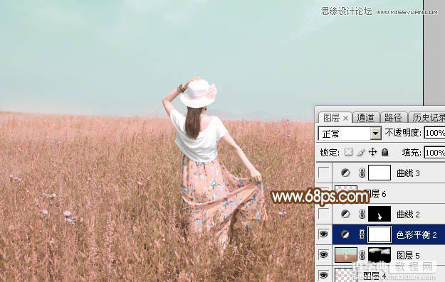 使用Photoshop给外景人像调出韩系粉色效果教程33