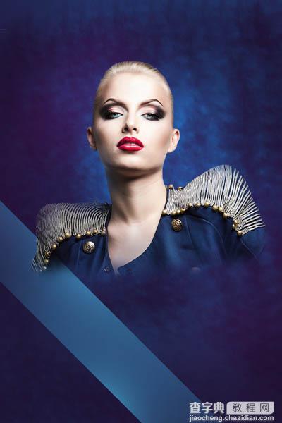 Photoshop设计打造绚丽的蓝色潮装人物海报22