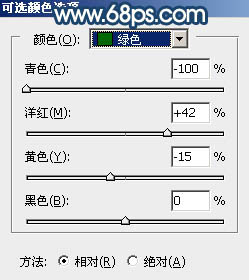 Photoshop调制出偏暗的晨曦阳光草坪边人物图片10