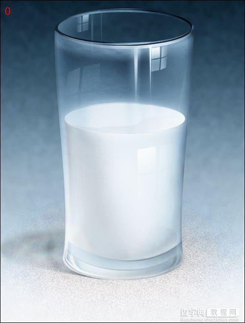 Photoshop鼠绘教程:牛奶玻璃杯19