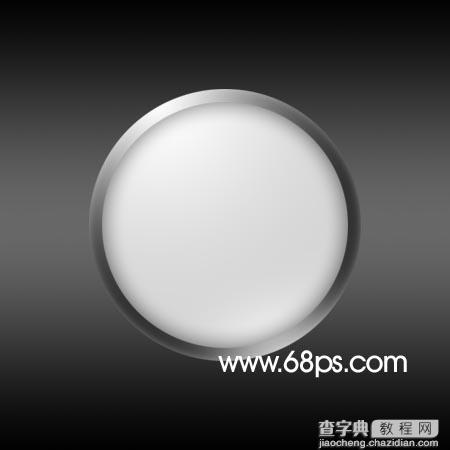 Photoshop 黑白水晶按钮制作教程7
