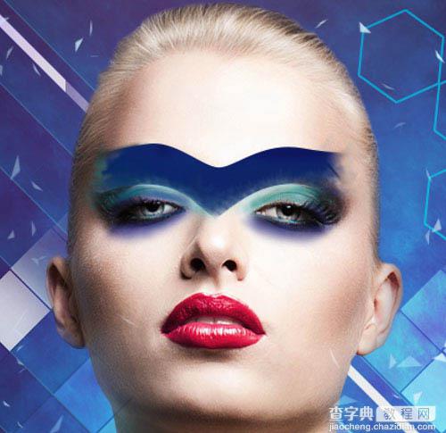 Photoshop设计打造绚丽的蓝色潮装人物海报116