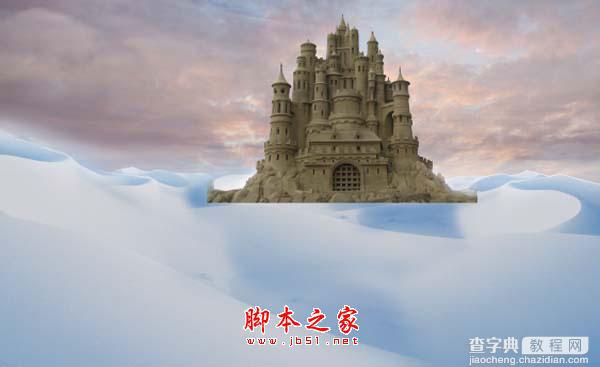 photoshop合成制作漂亮的雪景卡通乐园34