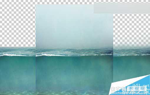 Photoshop合成海洋巨龟驮着岛在水上漂浮的效果图6