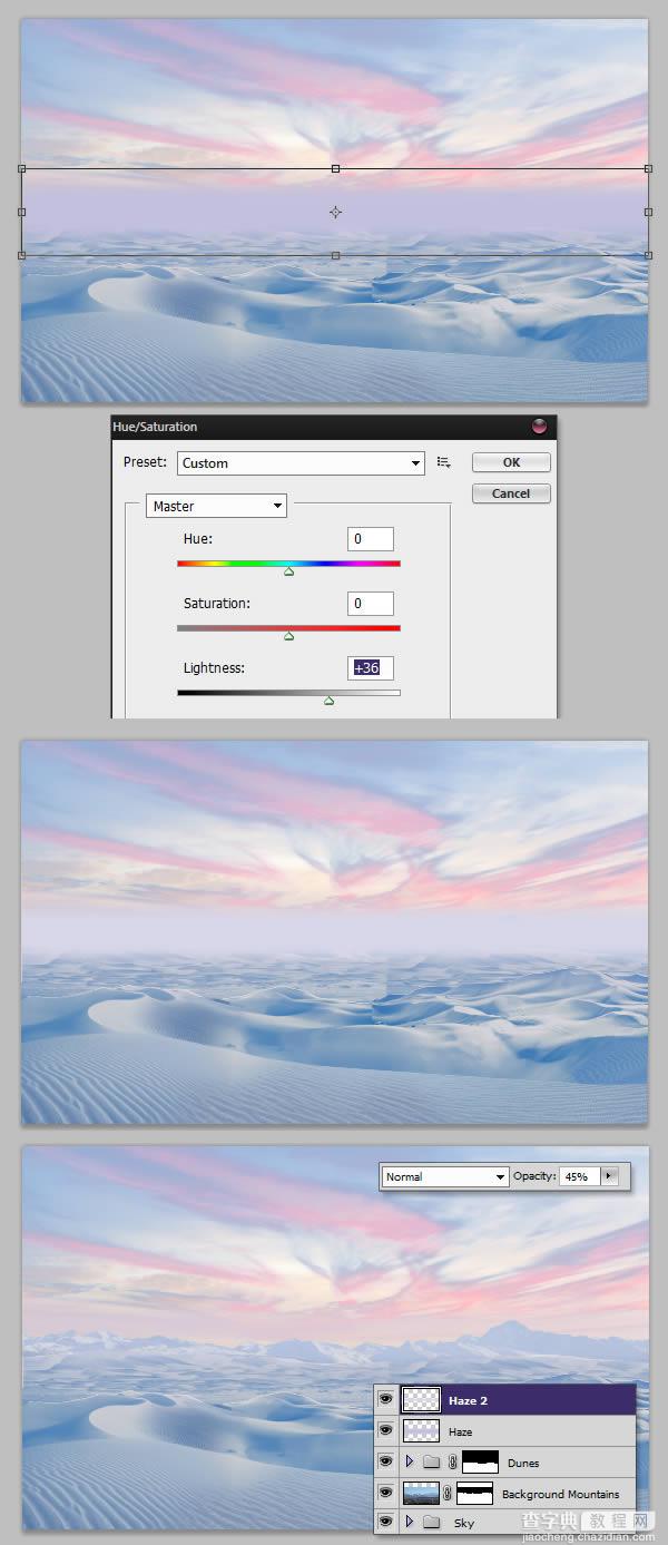 photoshop将荒漠场景打造出迪士尼风格的雪景图40