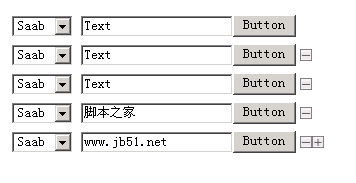 关于jquery动态增减控件的一些想法和小插件1