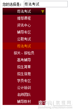 jQuery实现非常实用漂亮的select下拉菜单选择效果1