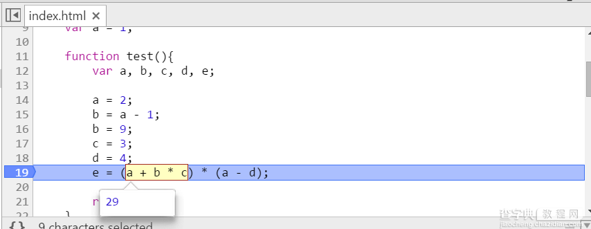 谷歌浏览器调试JavaScript小技巧3