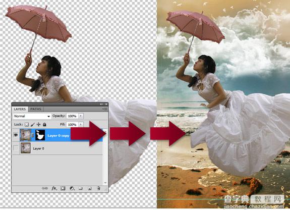 photoshop设计制作出梦幻美女飞天效果教程14
