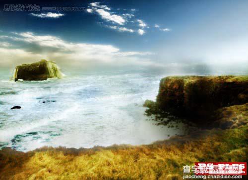 photoshop 合成海边梦幻的城堡遗址36