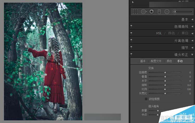 Photoshop调出唯美的森林人像童话梦境效果8