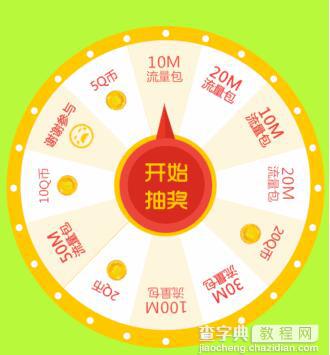 js HTML5 Canvas绘制转盘抽奖1