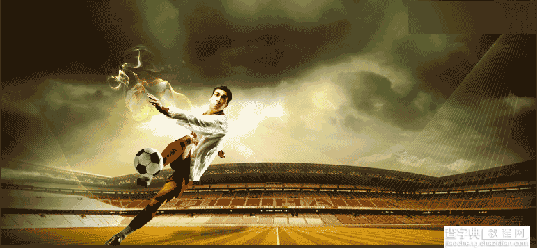 Photoshop合成激情和动感的体育海报教程9