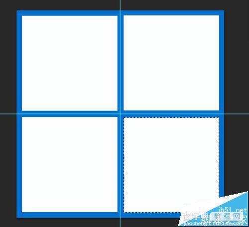 PS怎么绘制win10系统的的logo图标?7