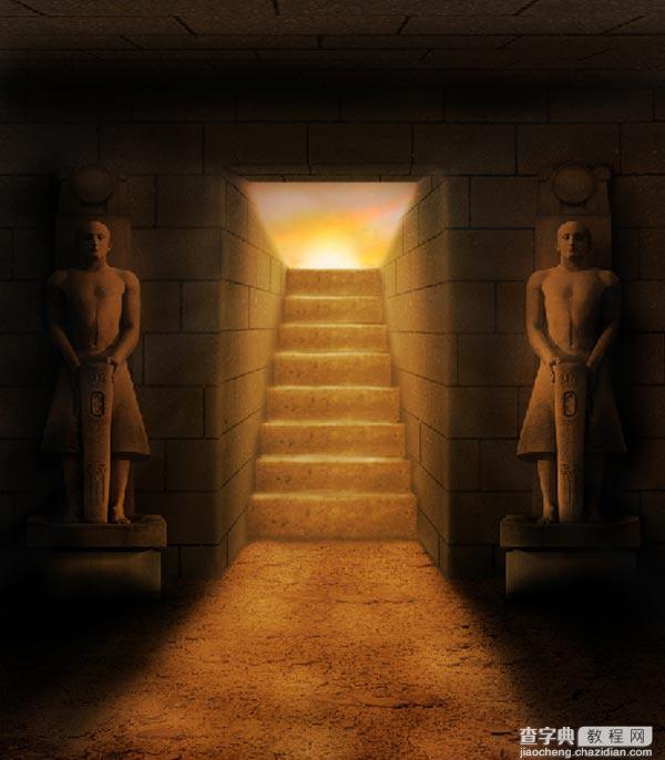 教你用PS合成5000年前古老神秘的埃及古墓28