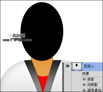 photoshop利用钢笔和图层样式制作出护士图标效果18