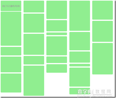 js实现瀑布流的三种方式比较5