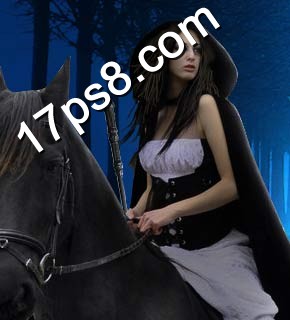 Photoshop合成深夜里手持火把在森林骑马的美女18