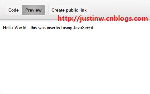 两个JavaScript jsFiddle JSBin在线调试器2