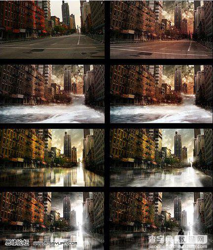 Photoshop图片合成教程:想象中的城市15