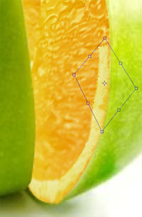 PS合成有创意的橙子和苹果结合图片12