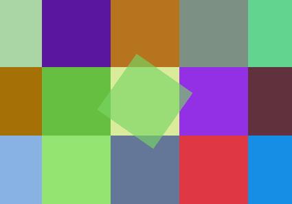 javascript实现简单加载随机色方块1
