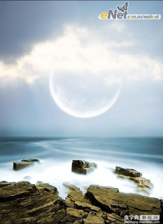 Photoshop照片合成：梦幻海岸之光12