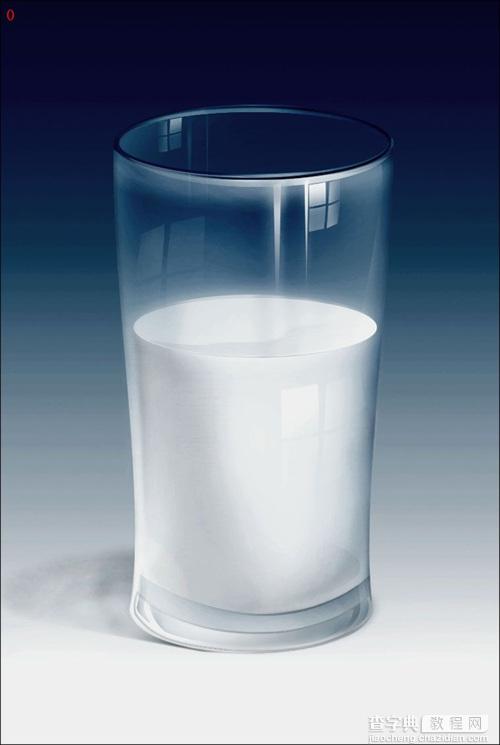 Photoshop鼠绘教程:牛奶玻璃杯1