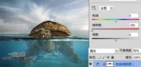 photoshop合成制作海龟岛­自然场景20