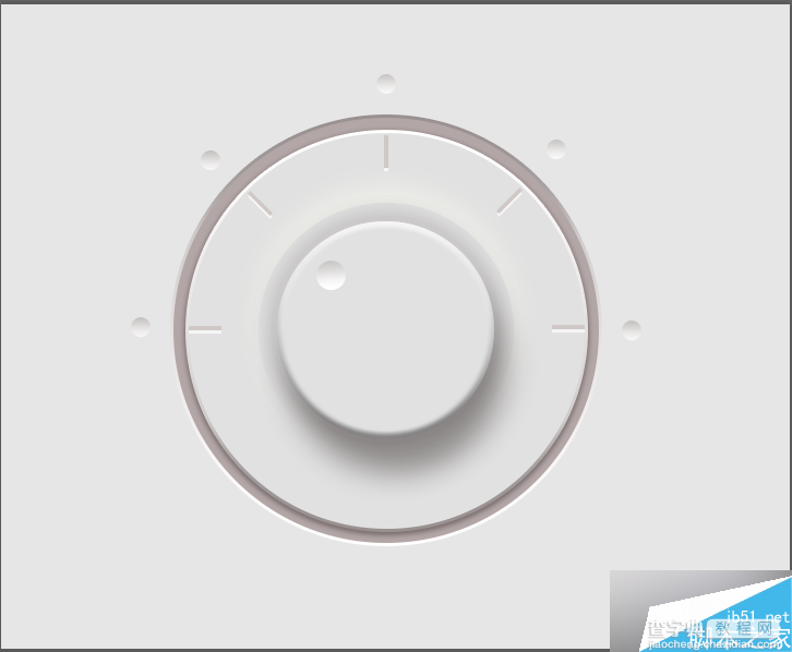 PS鼠绘一个超简洁的白色音乐控制旋钮33