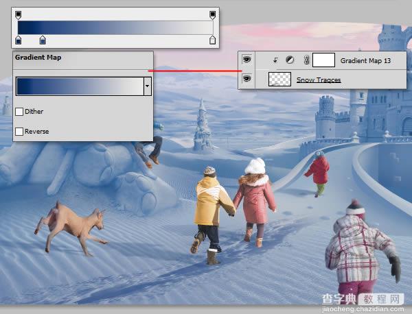 photoshop将荒漠场景打造出迪士尼风格的雪景图79